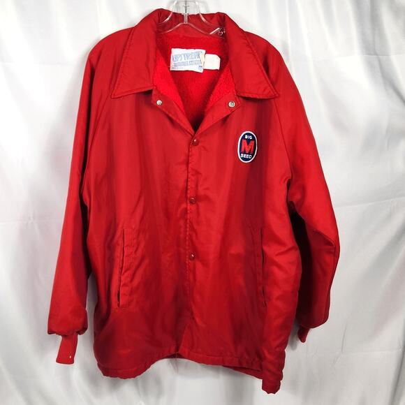 Vintage Upstream Lined Windbreaker XXL 2XL Made in USA Big M Seed - Picture 1 of 8